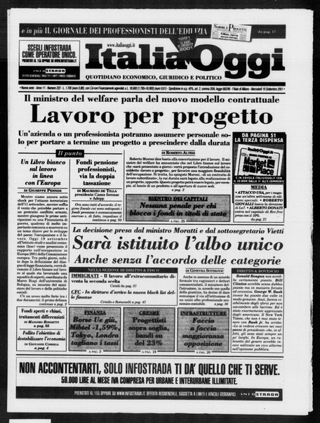 Italia oggi : quotidiano di economia finanza e politica